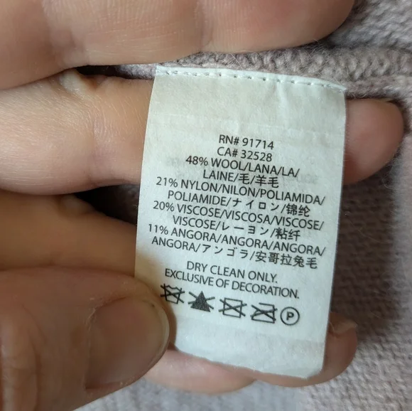 Armani Exchange Wool Blend Open Front Cardigan Size M - Picture 6 of 6